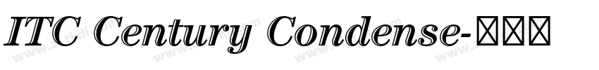 ITC Century Condense字体转换